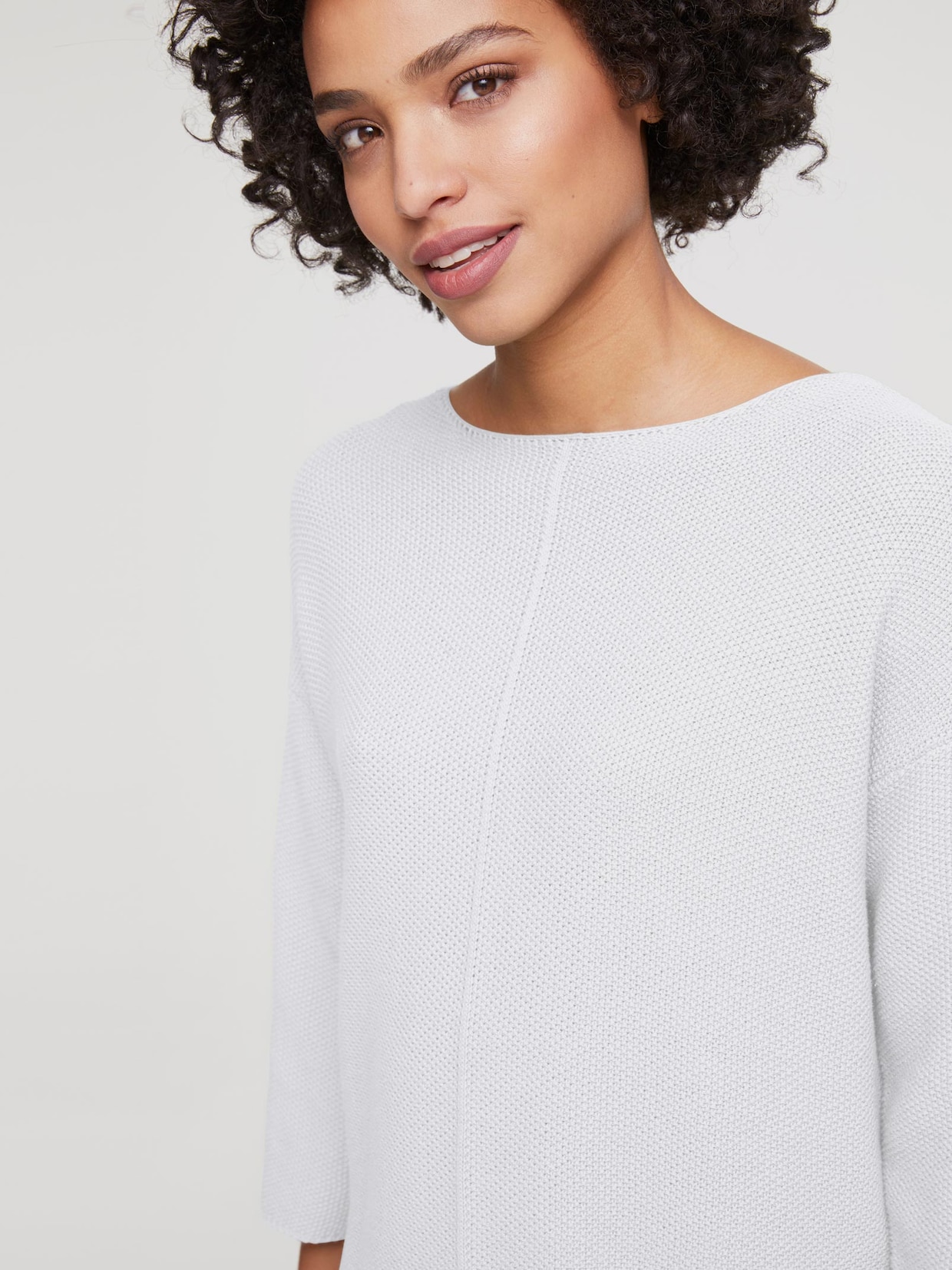 Linea Tesini Oversized pullover - wit