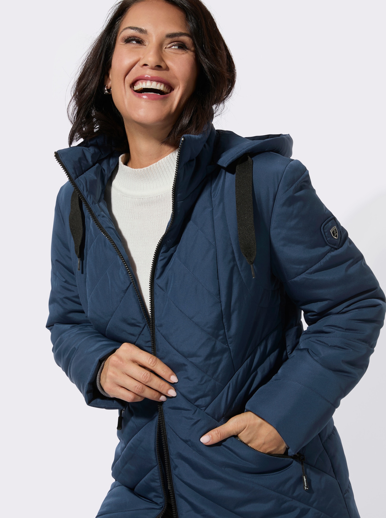 Steppjacke - dunkelblau