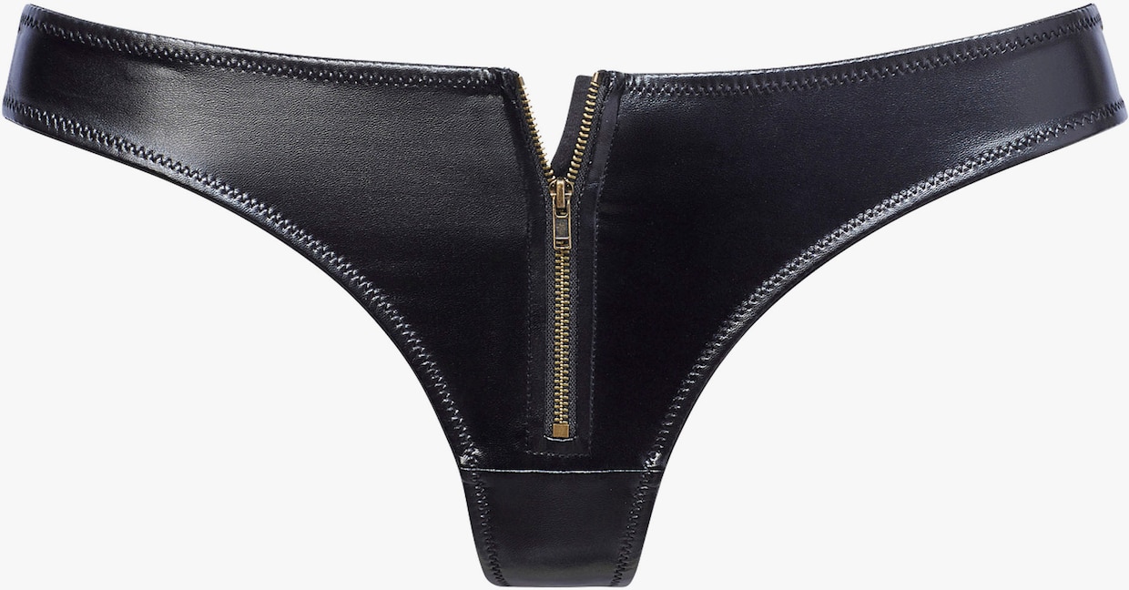 petite fleur gold String - zwart