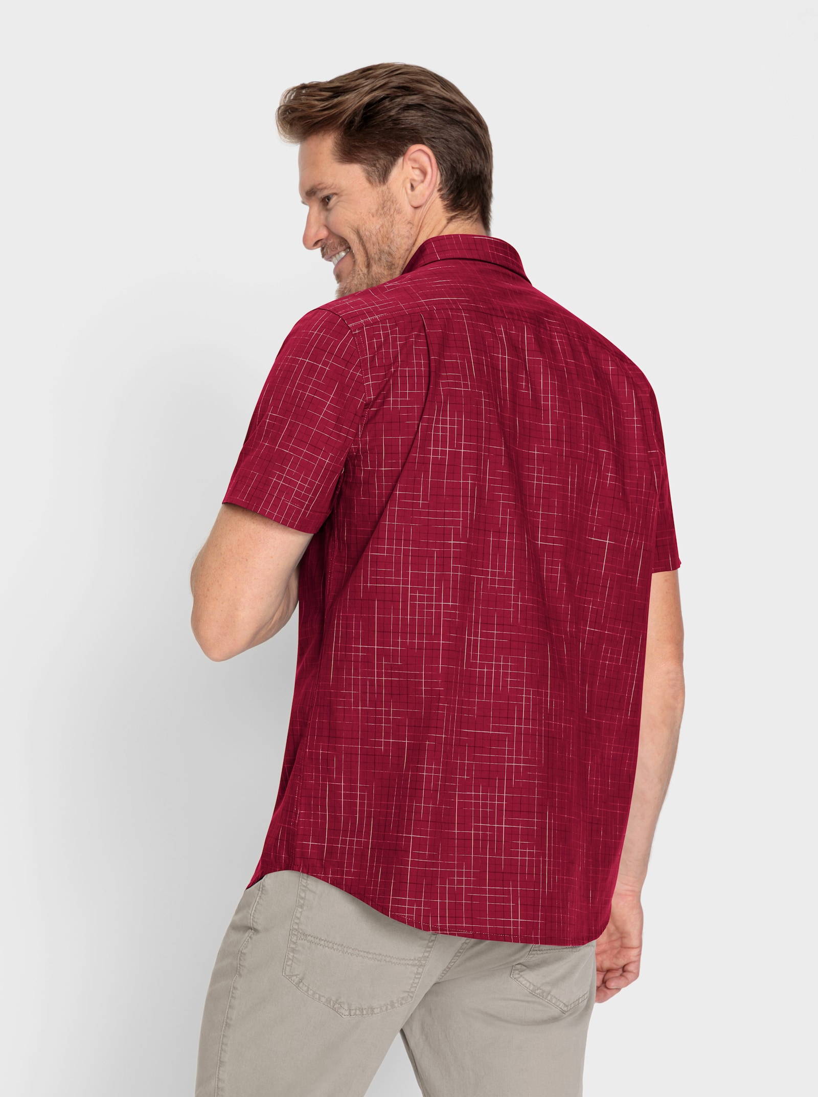 Catamaran Kurzarm-Hemd - kirsche