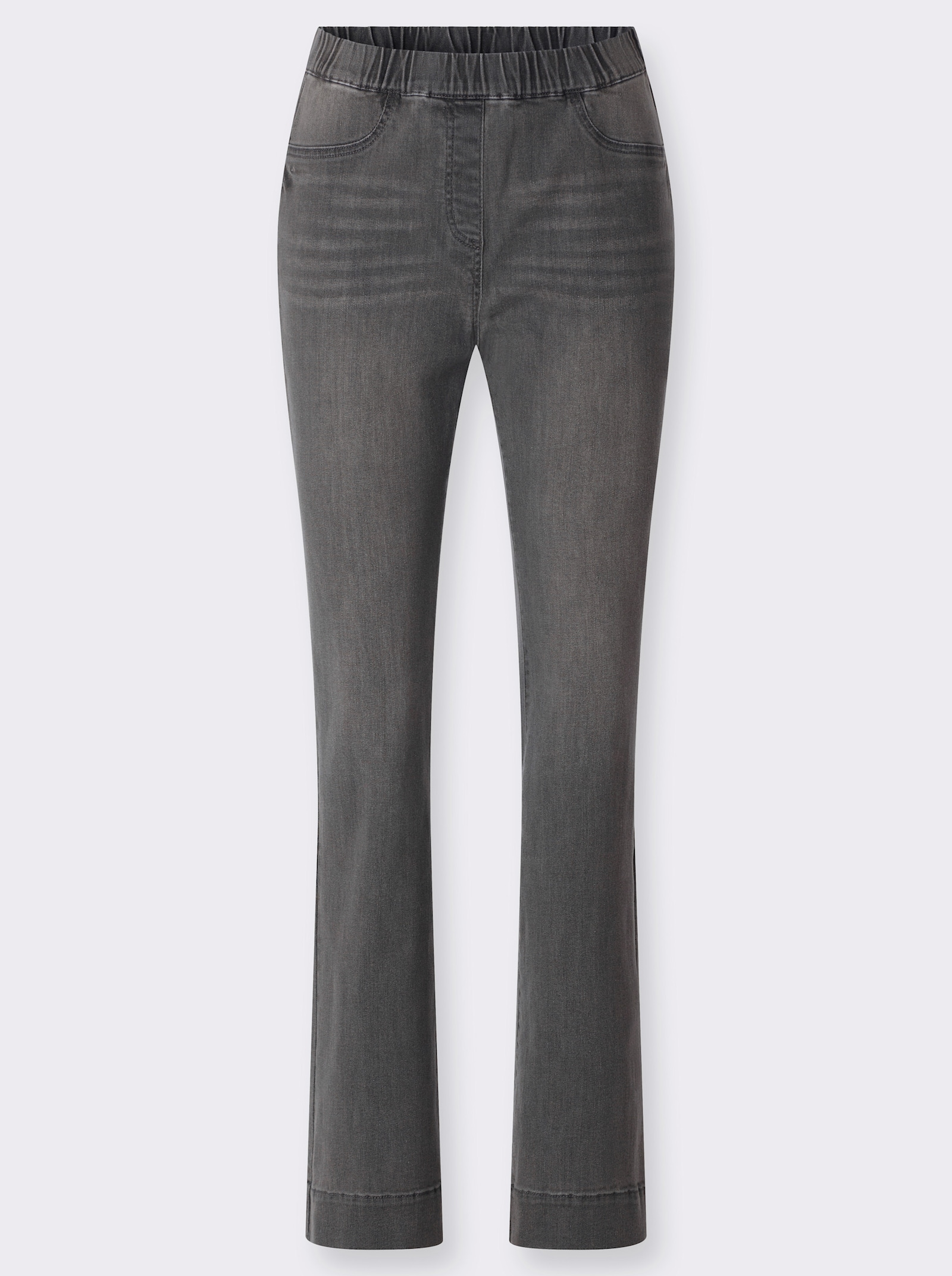 heine Schlupfjeans in Bootcut-Form - stone-grey-denim