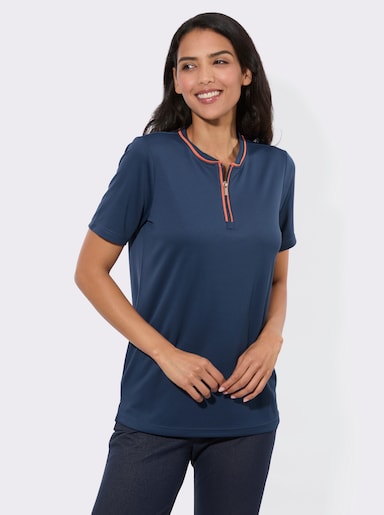 Funktionsshirt in atmungsaktiver Qualität - dunkelblau