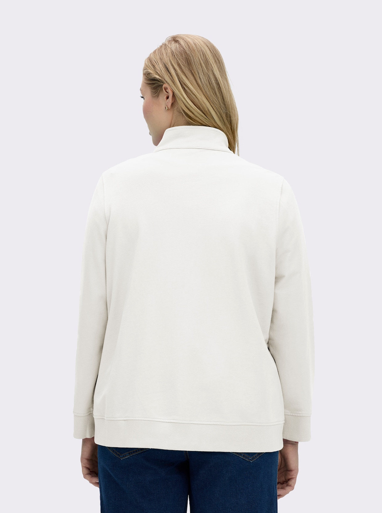 Shirtjacke aus reiner Baumwolle - weiß