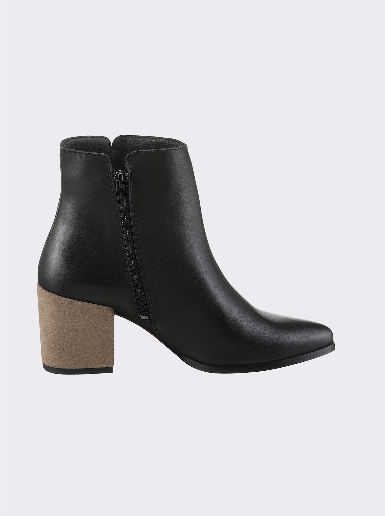 heine Bottines - noir-taupe