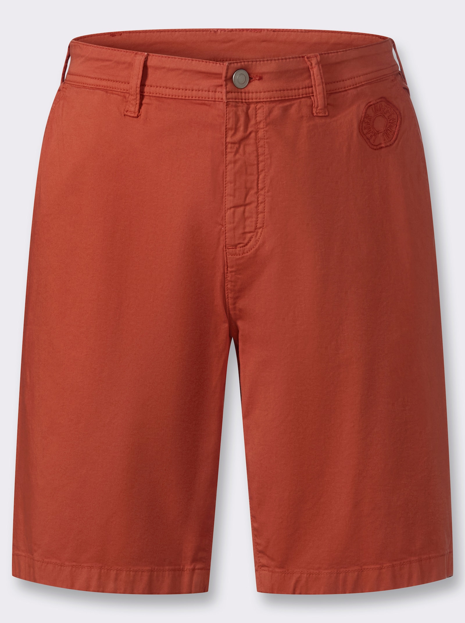 Marco Donati Bermudas aus Twill-Qualität - rostrot