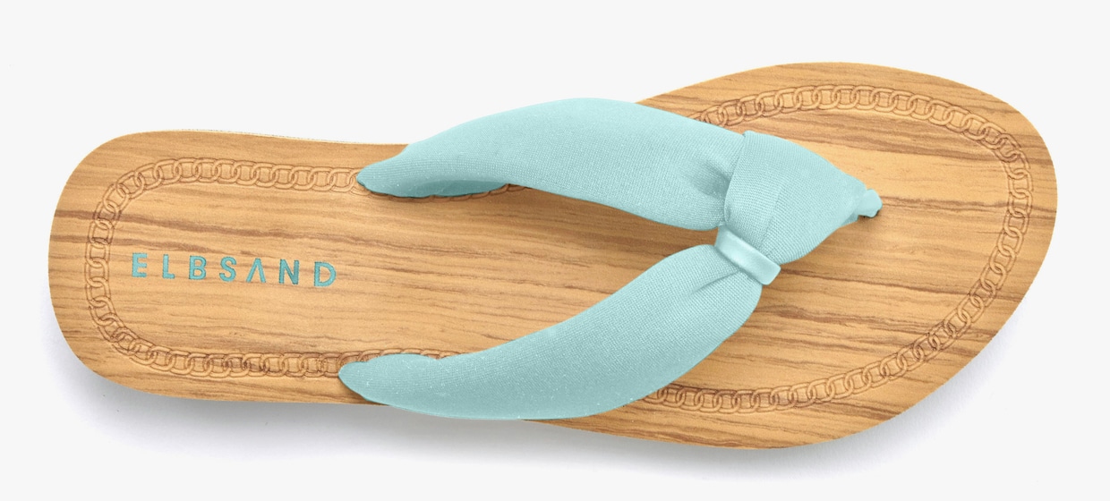 Elbsand Badslippers - turquoise