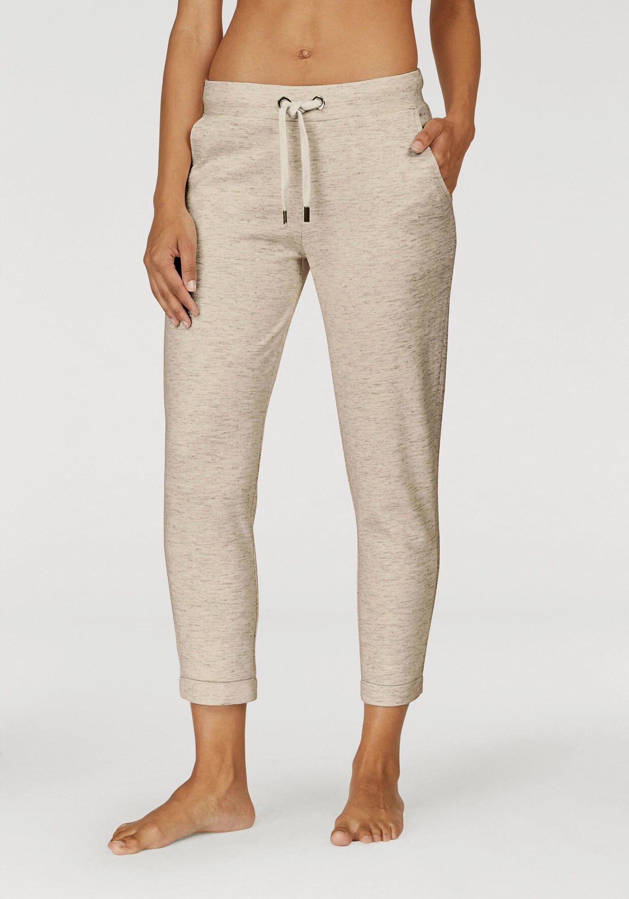 LASCANA Relaxhose - beige-meliert