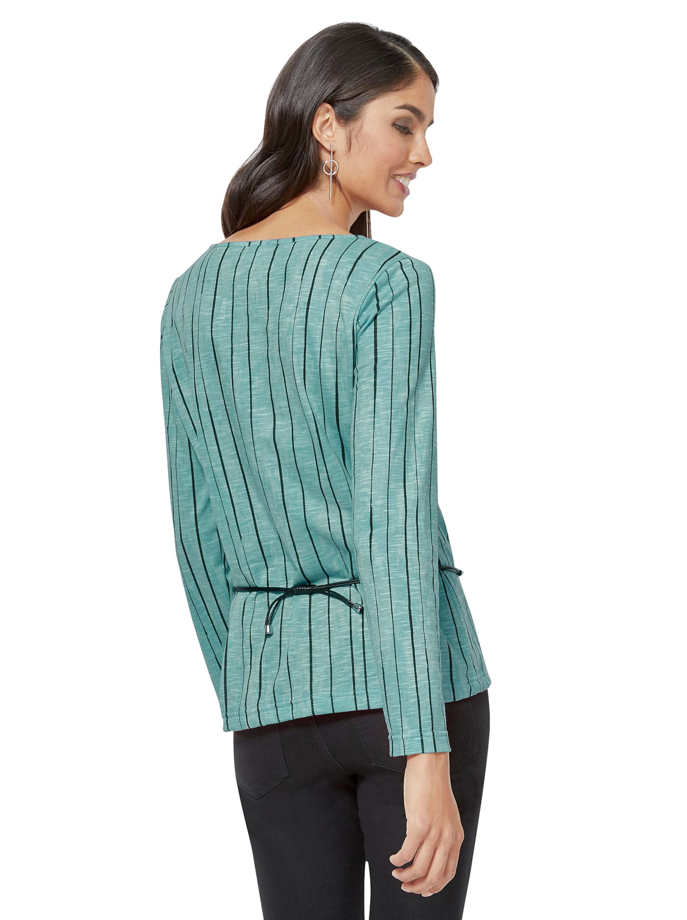 Shirt - mint-grau-bedruckt