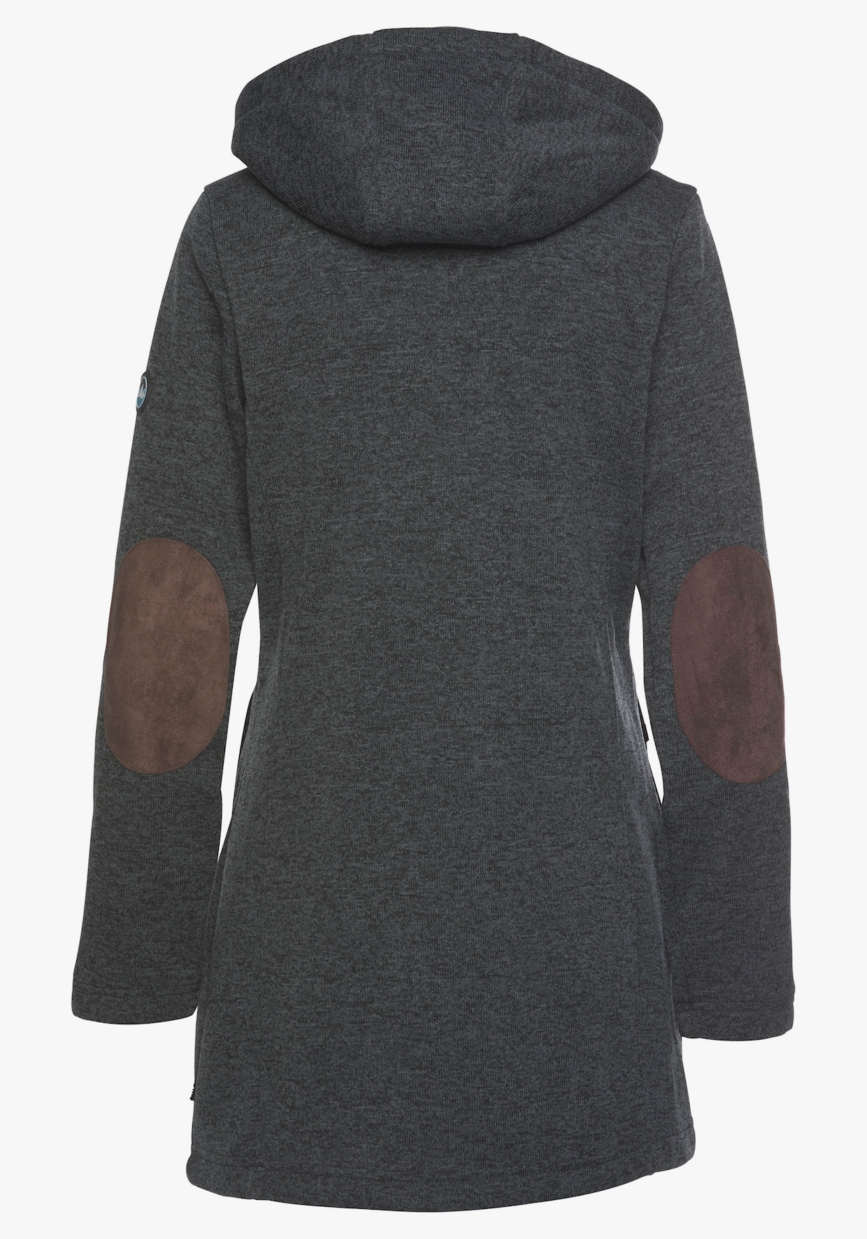 Strickfleecejacke - anthrazit