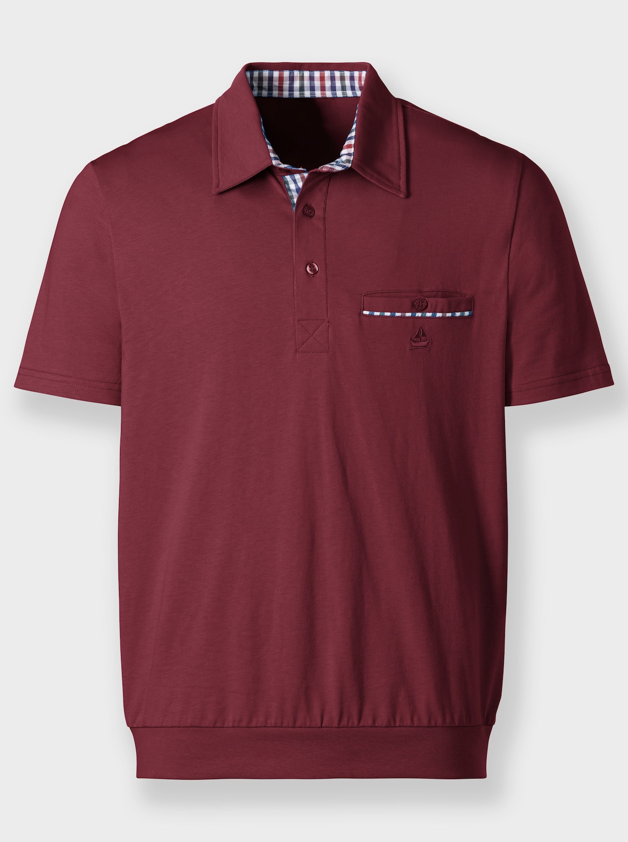 Marco Donati Kurzarm-Shirt - bordeaux