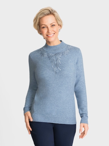 Pullover - bleu-meliert