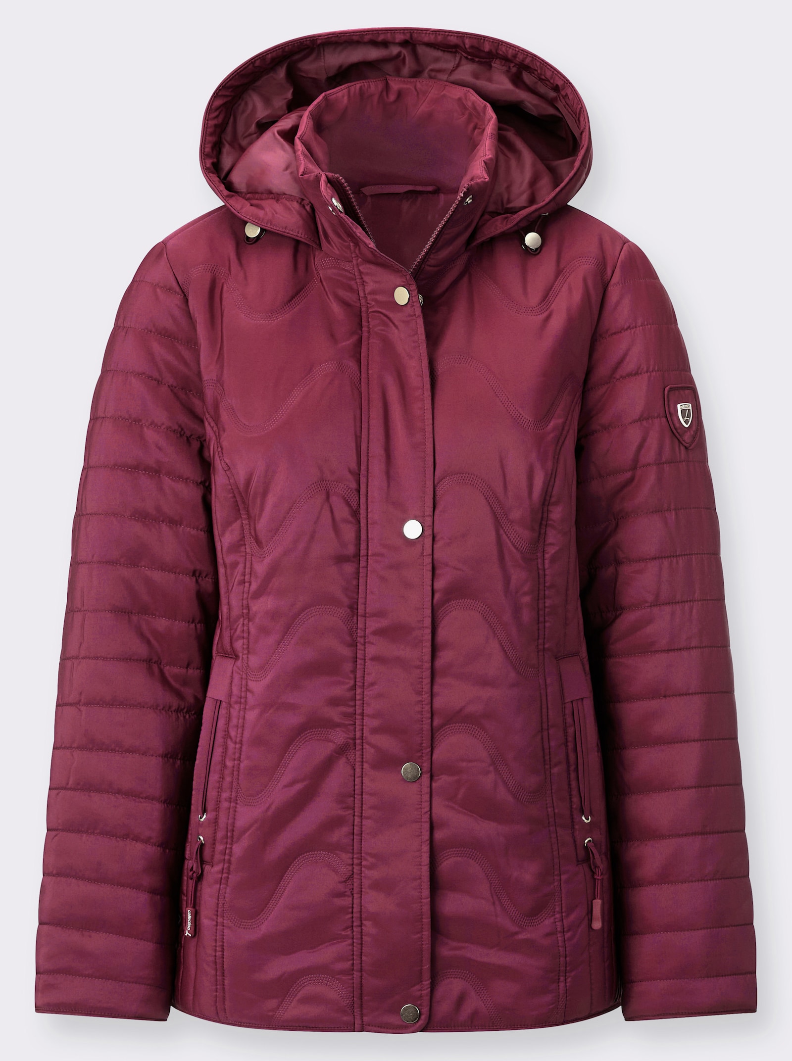 Steppjacke mit Windstopper - bordeaux