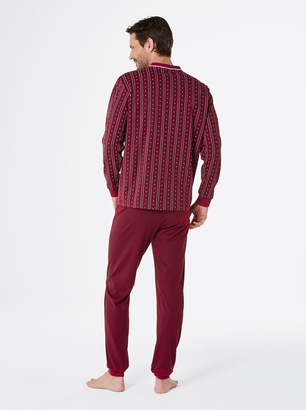 KINGsCLUB Pyjama - bordeaux geprint