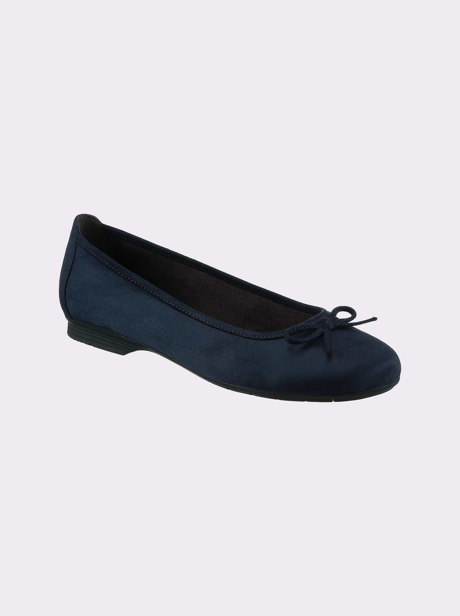 Jana Ballerina voor brede voeten - donkerblauw