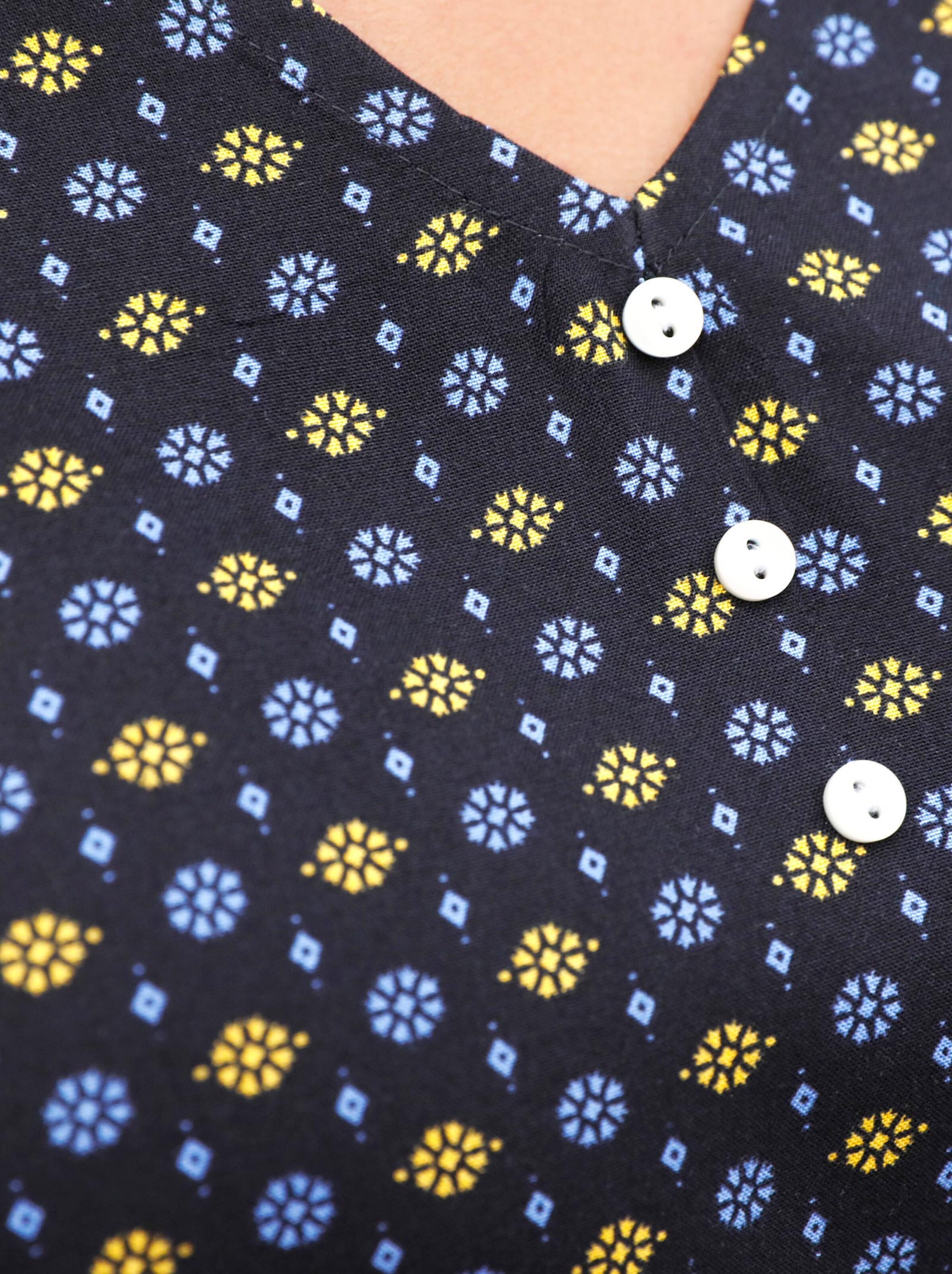 Bluse - marine-bedruckt