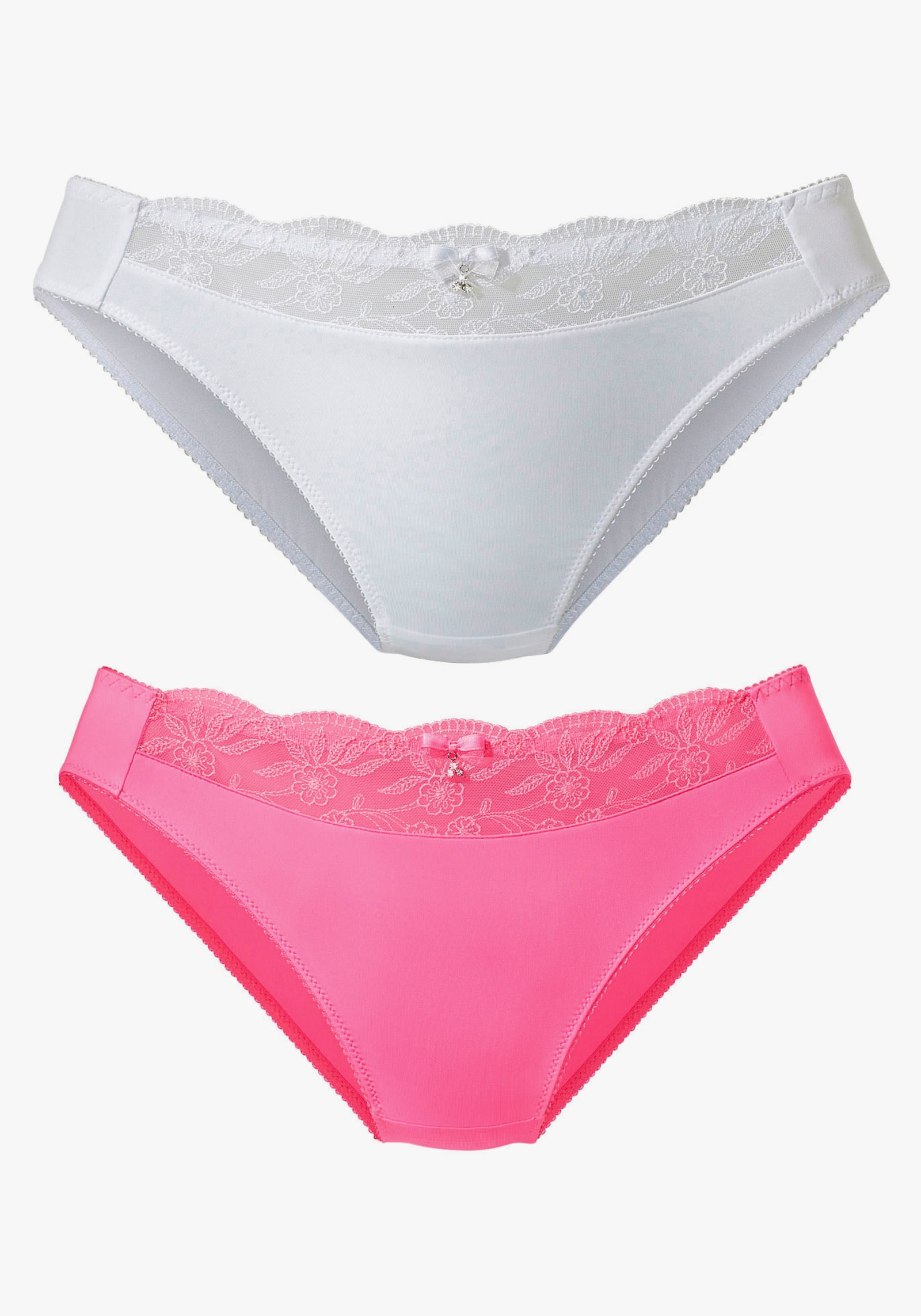 Slip - pink+weiß