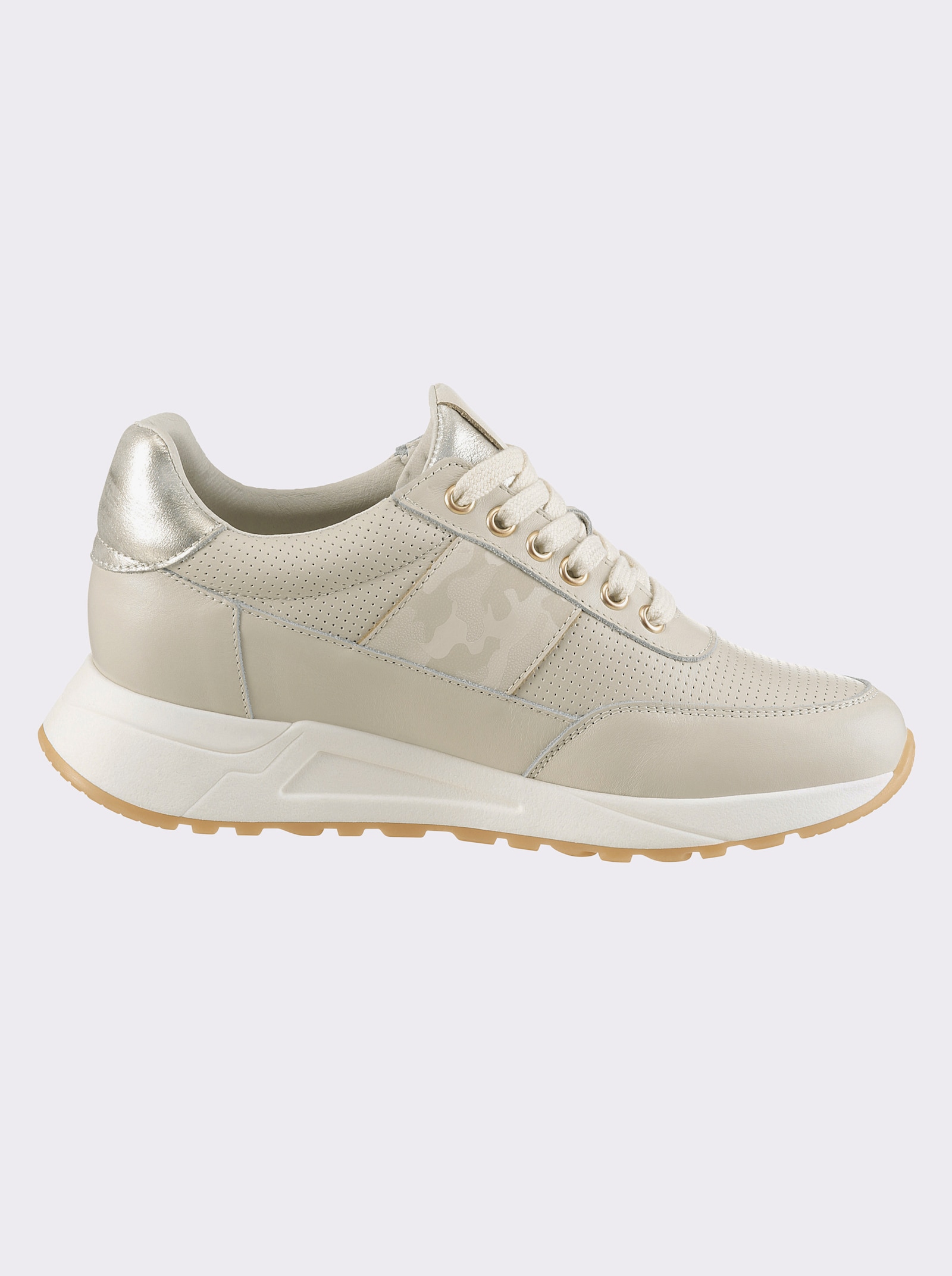 heine Sneaker - creme-goldfarben