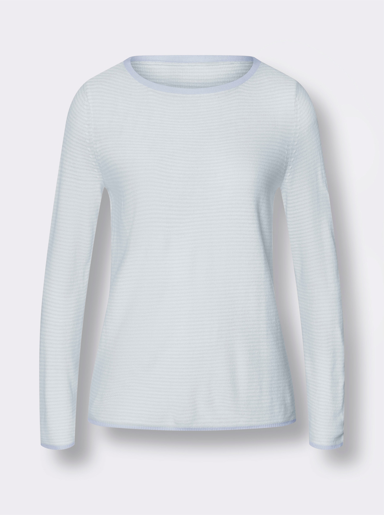 Pullover met lange mouwen - lichtblauw/ecru