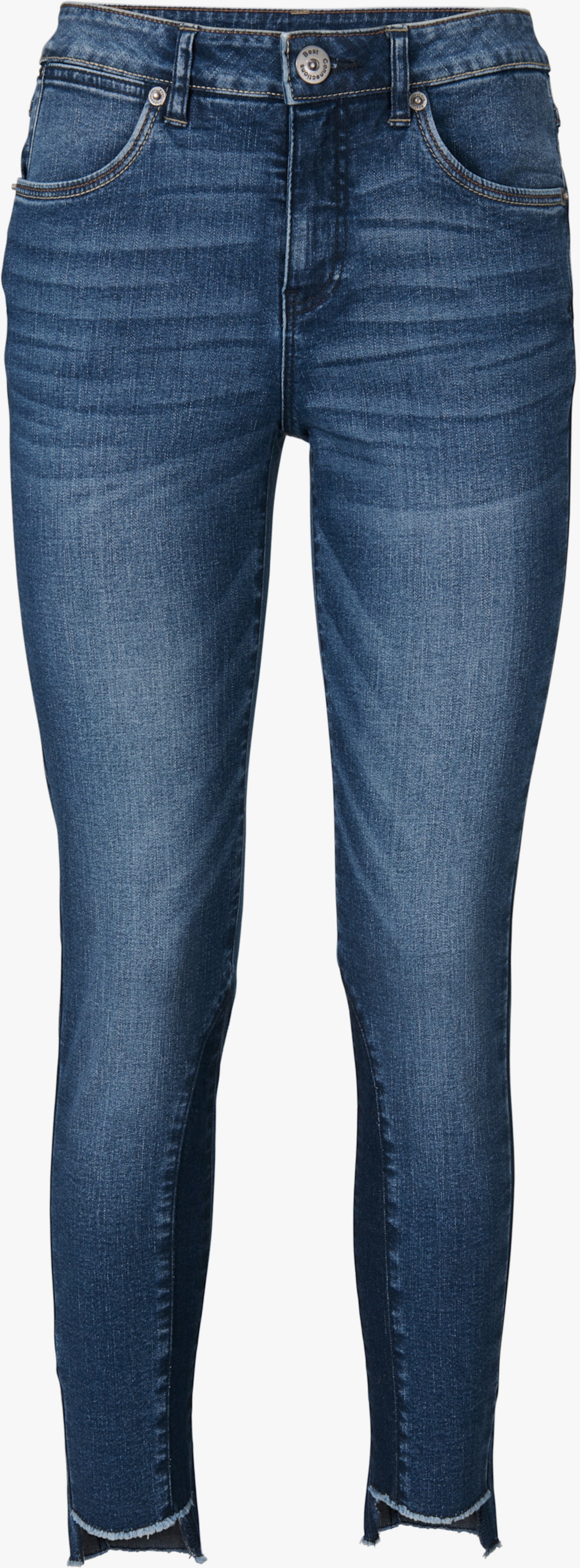 heine Destroyed-Jeans mit Power-Mesh - blue denim
