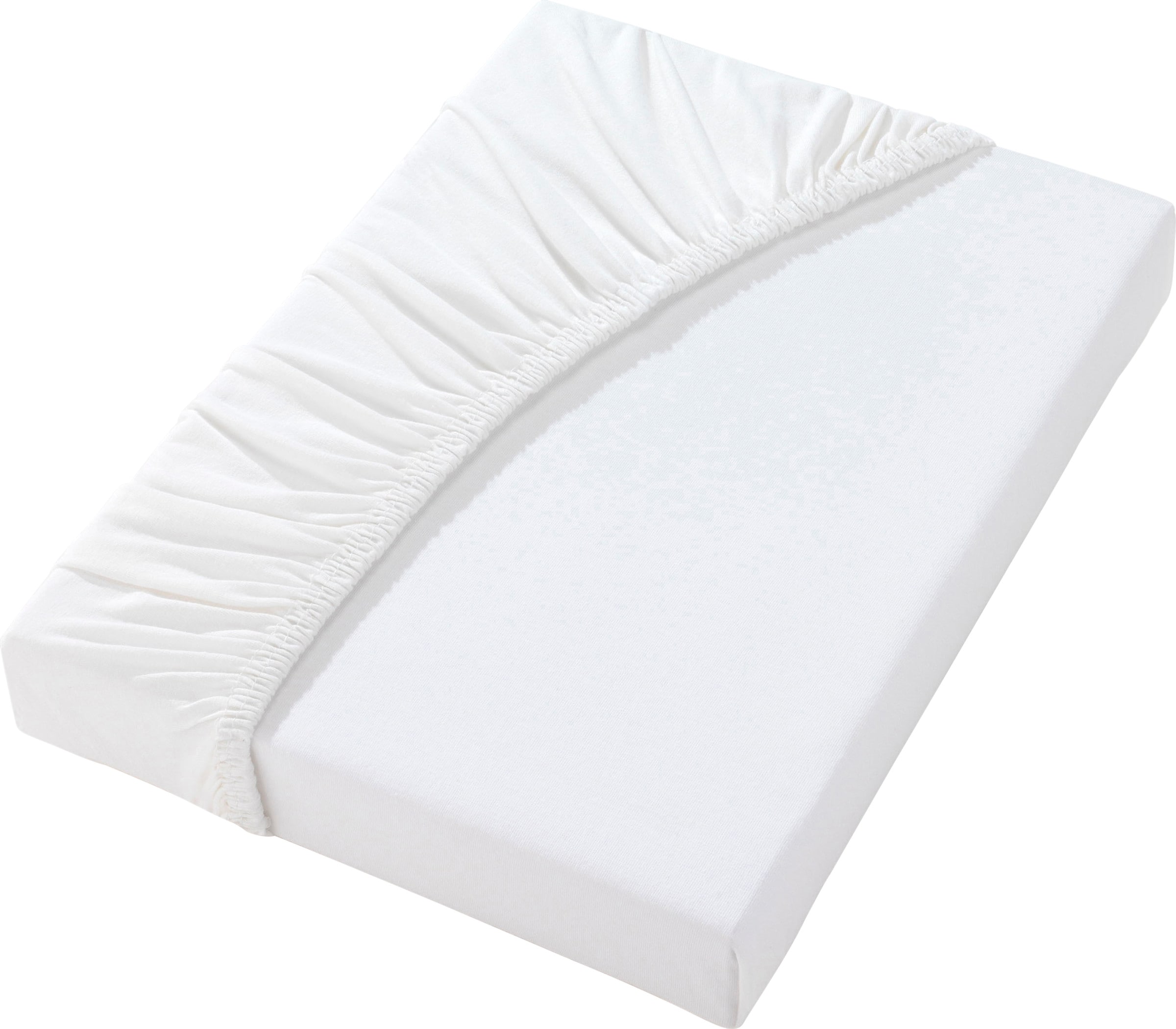 Single günstig Kaufen-Spannbetttuch in weiß von Irisette. Spannbetttuch in weiß von Irisette <![CDATA[Das Spannbetttuch in Single-Jersey-Qualität ist besonders weich und anschmiegsam, dauerelastisch, formbeständig und bügelfrei. Geeignet für Matratzenhöhe bis zu