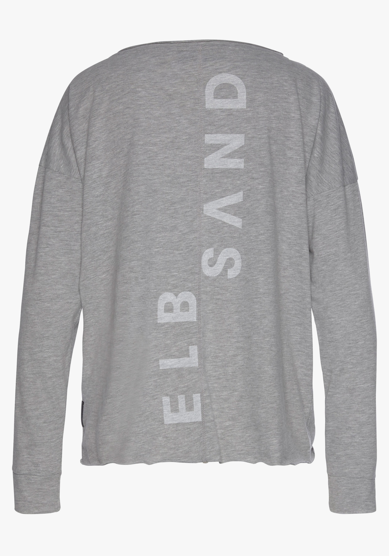 Elbsand Langarmshirt - grau meliert