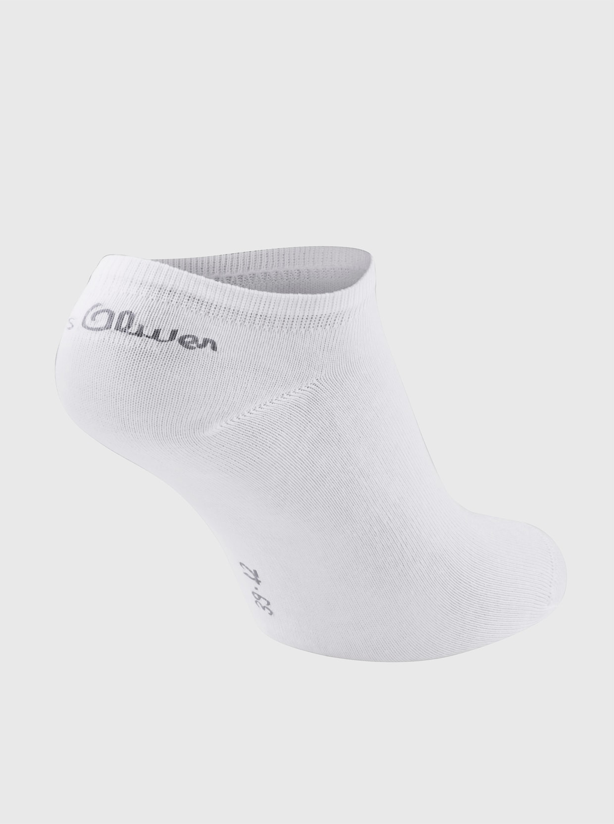 s.Oliver Låga sockor - svart + vit