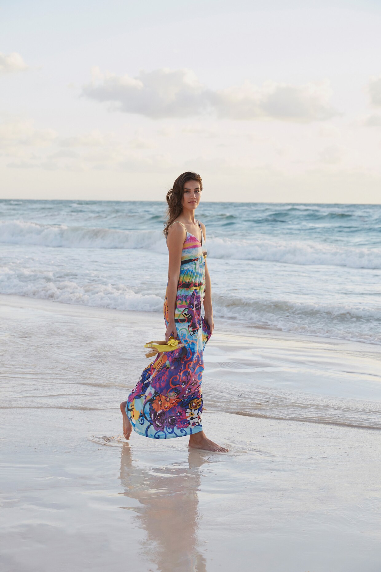heine Maxi-jurk - bont