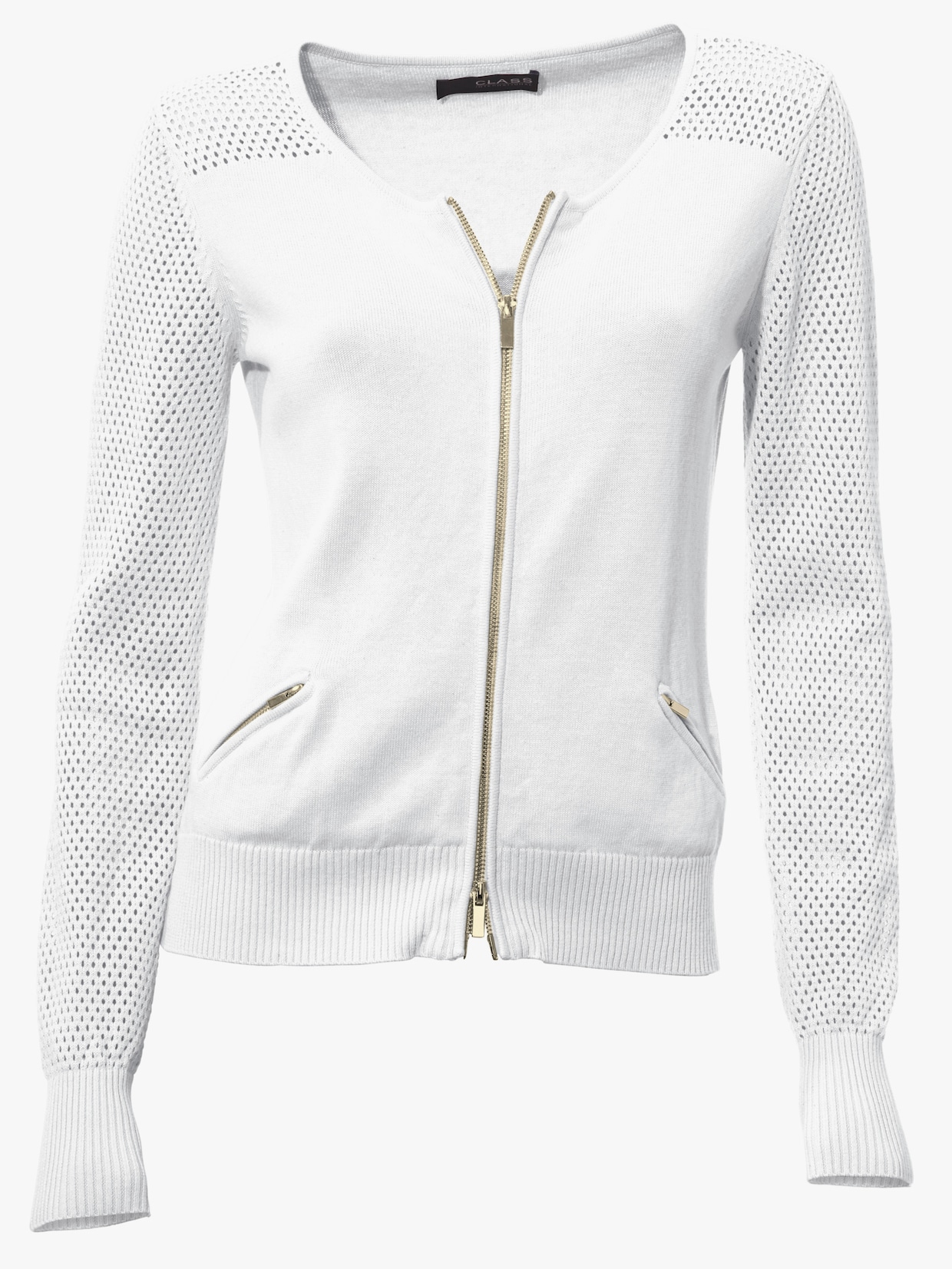 heine Feinstrickjacke - weiß