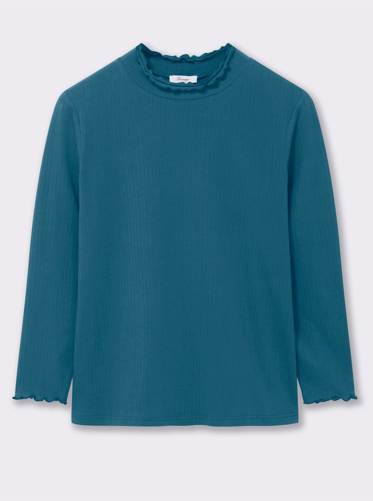 sheego Rollkragenshirt - topas