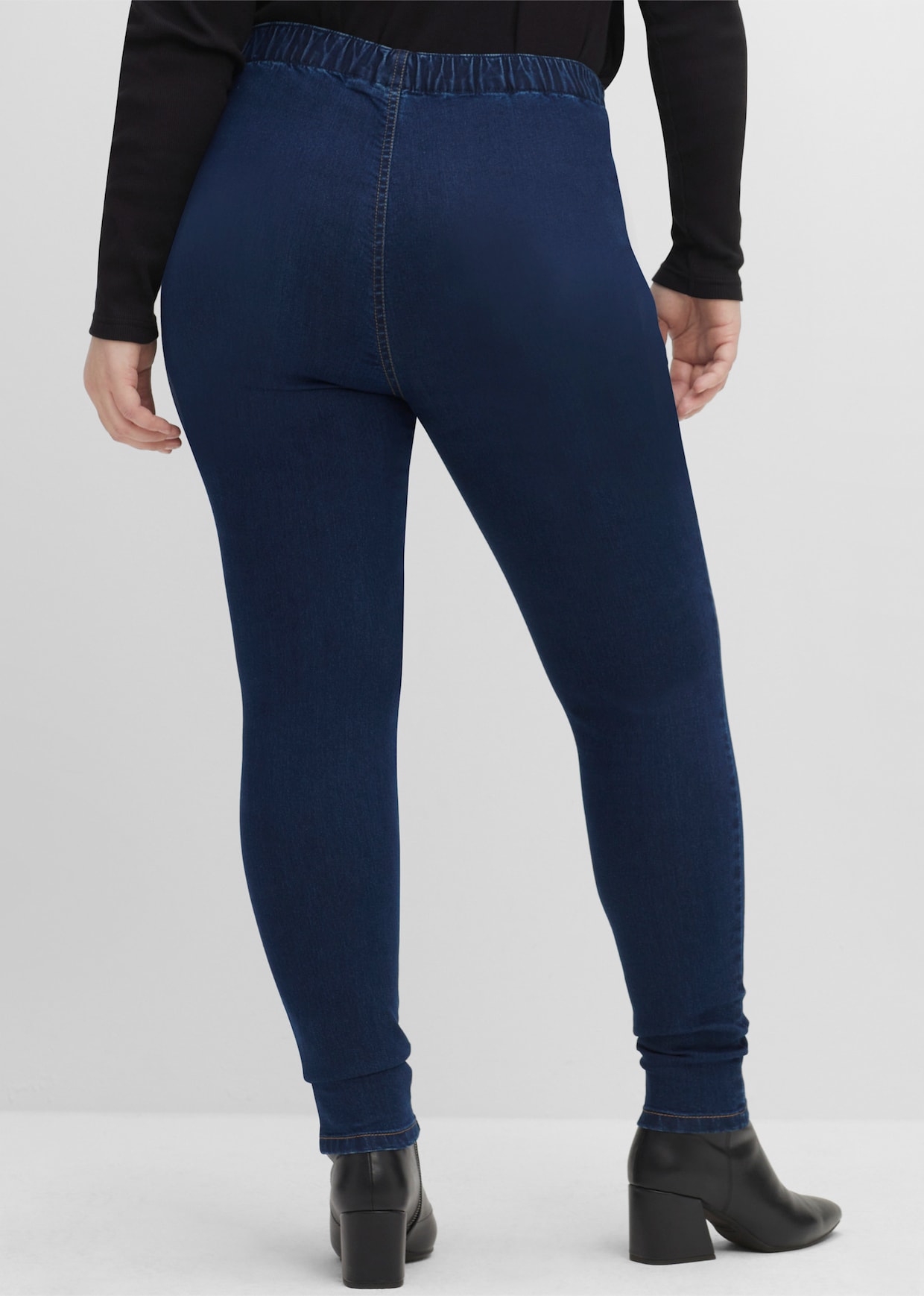 sheego Jeggings - dark blue denim