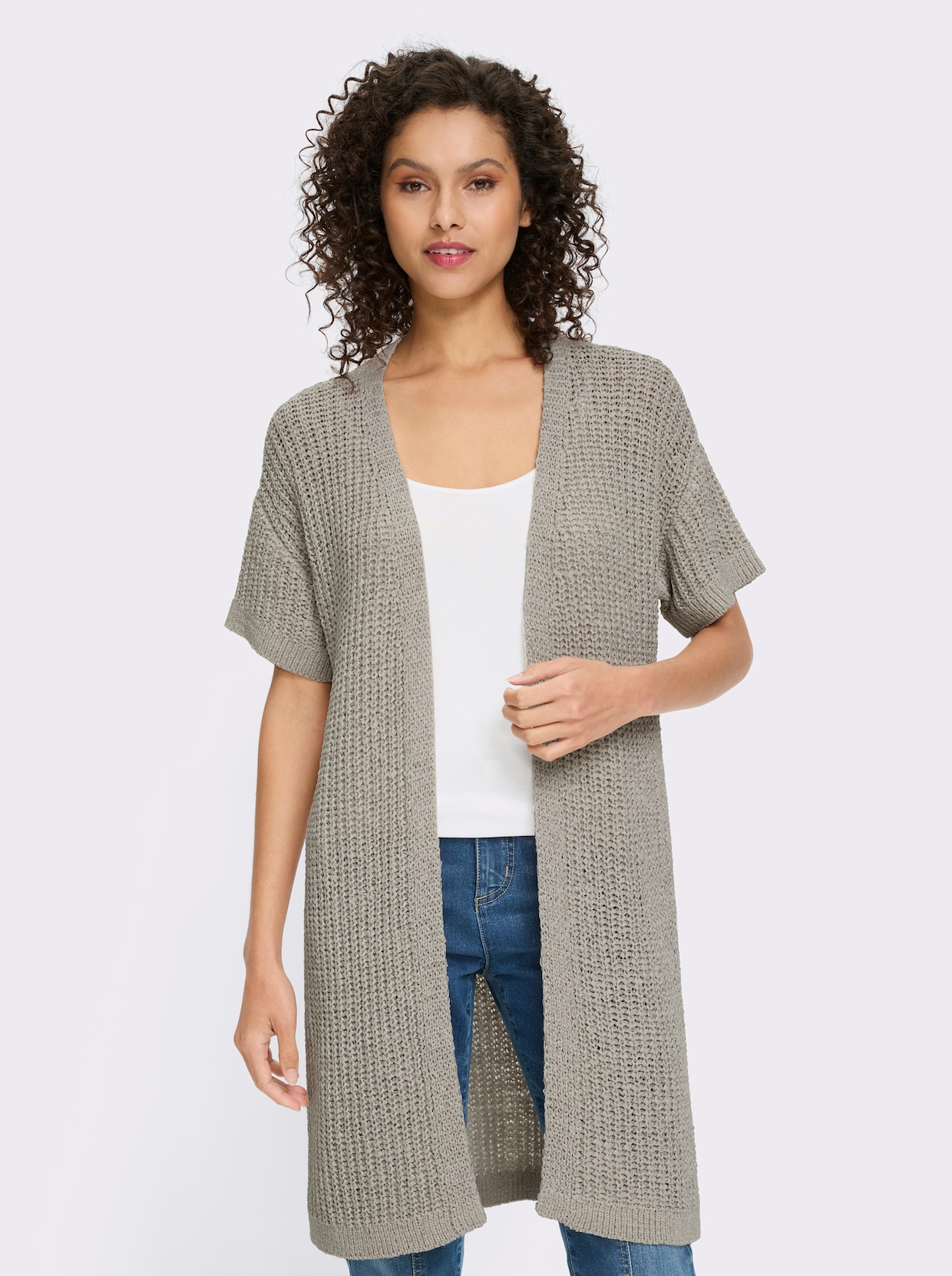 heine Cardigan - hellgrau