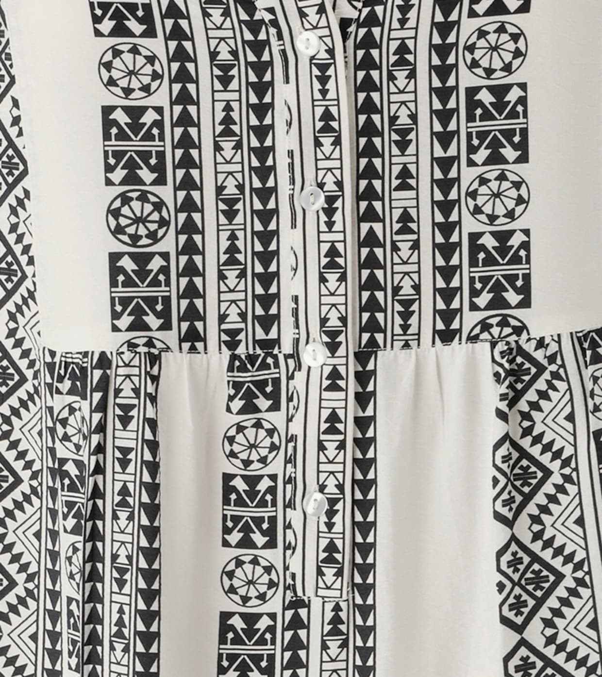 Aniston PLUS Midikleid - weiß-schwarz