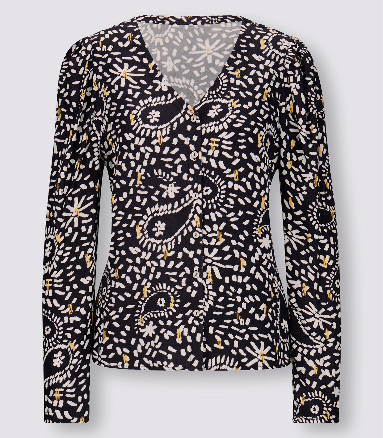 heine Blouse met print - zwart/ecru geprint