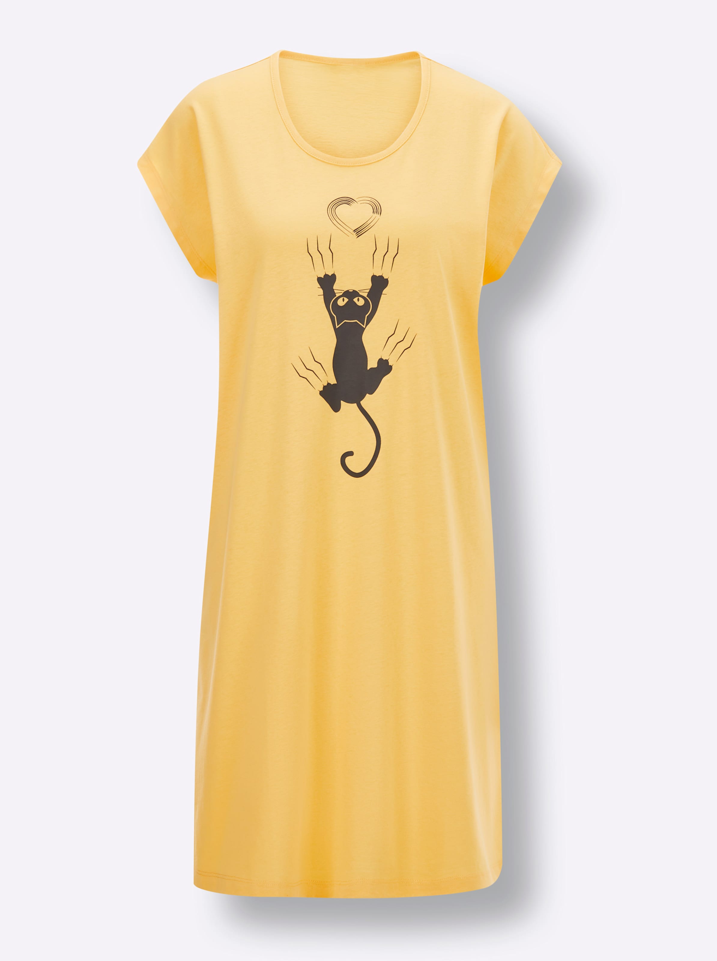 Wäschepur Damen Gelb-Graphit + Anthrazit-Graphit Sleepshirts - Bild 3