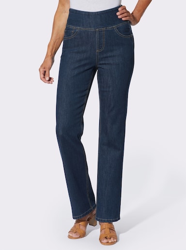 Gerade Jeans mit hohem Bund - dark blue