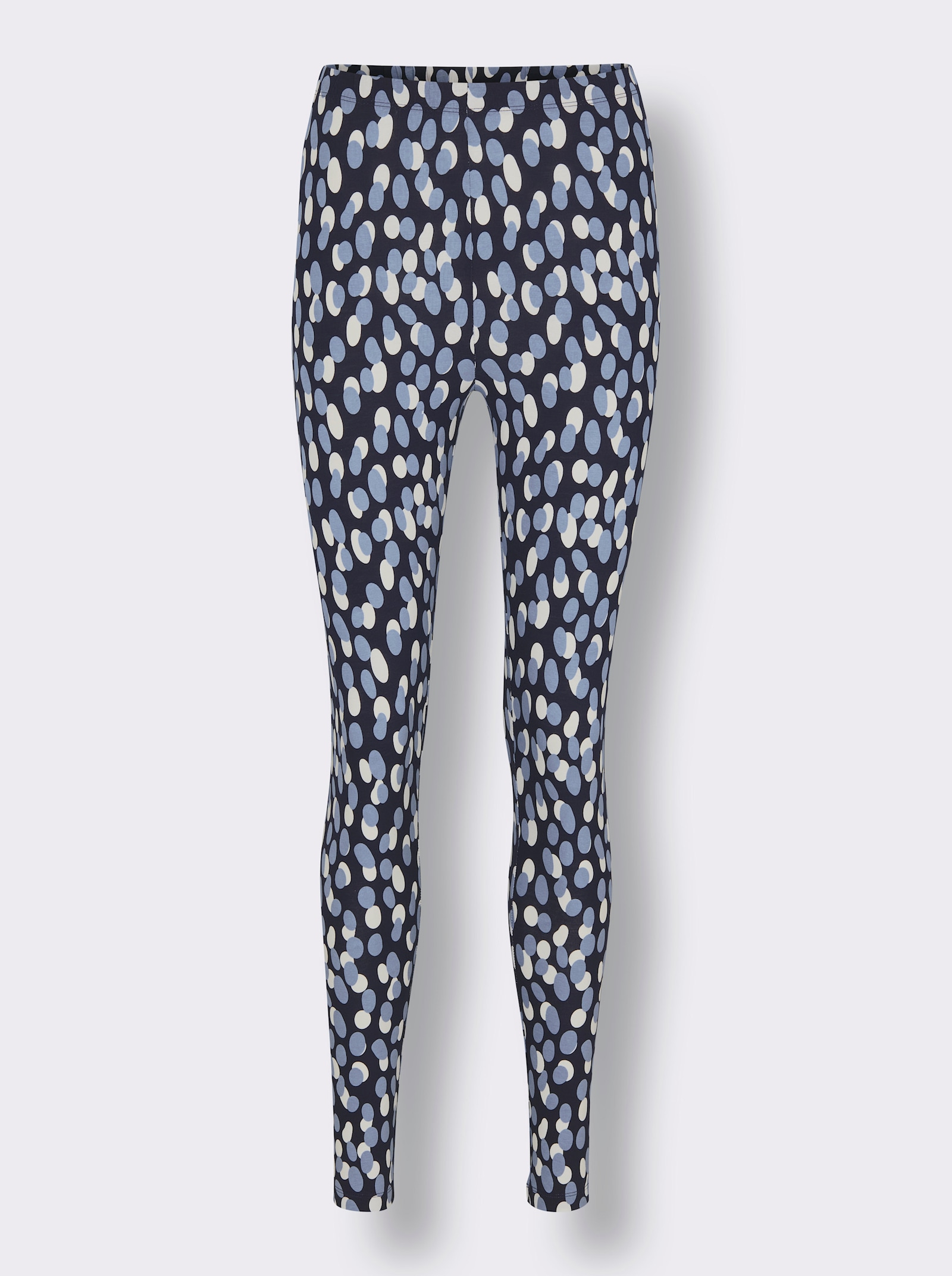 feel good Leggings mit Tupfenmuster - marine-bleu-bedruckt