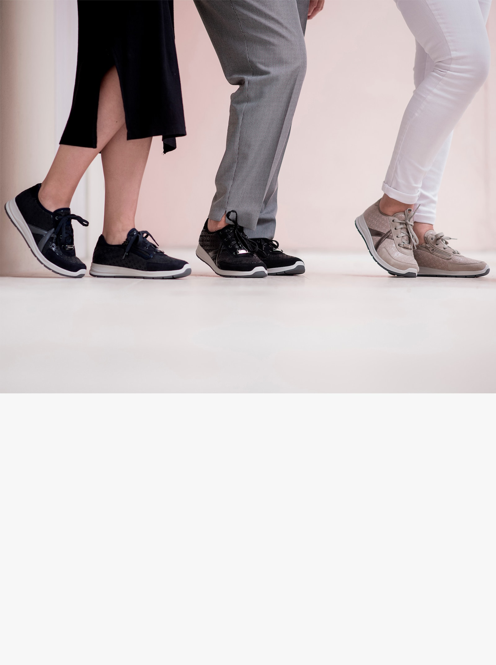 Varomed Sneaker für kräftige und empfindliche Füße - schwarz