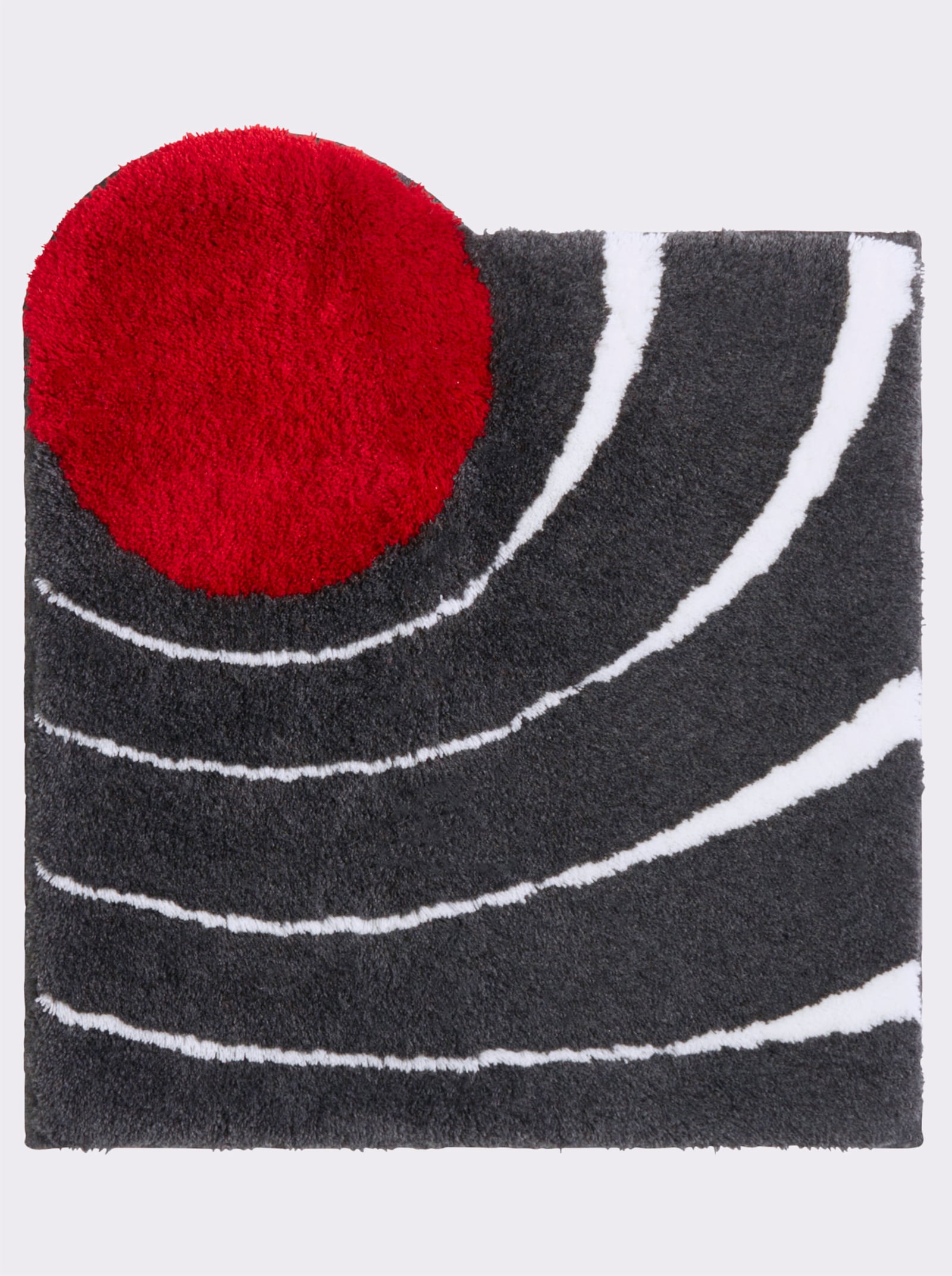 Grund Badematte - anthrazit-rot