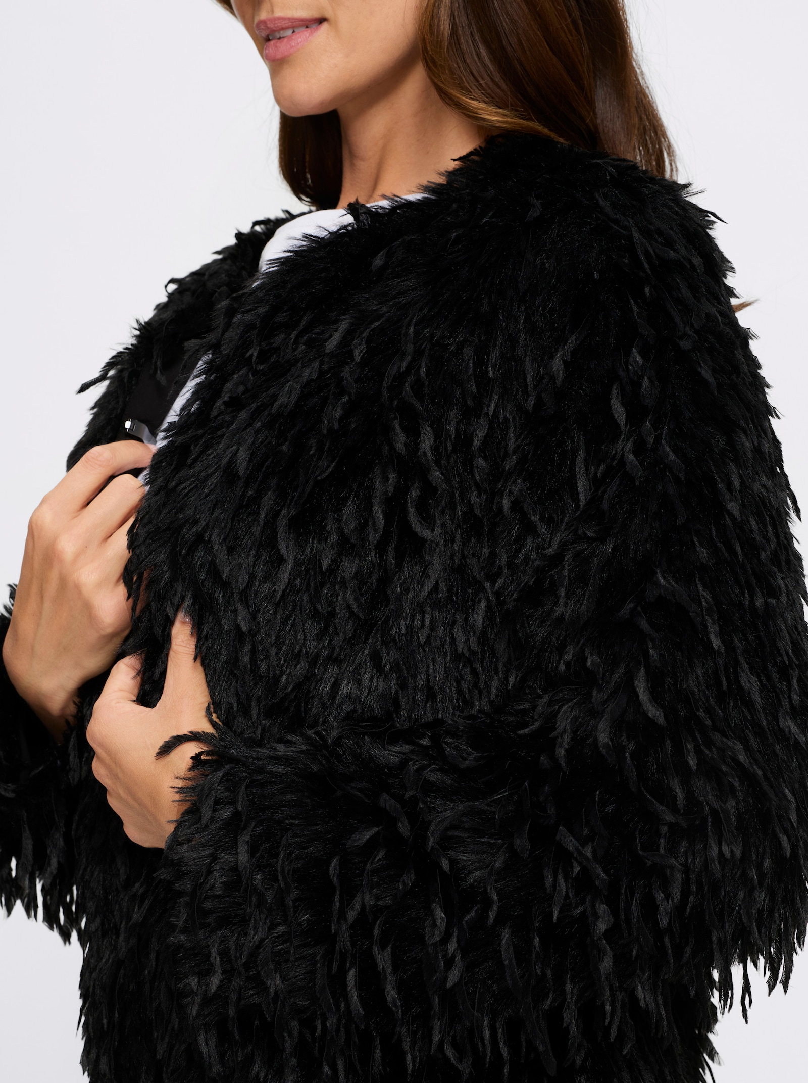 heine 2-in-1-Jacke mit abnehmbaren Ärmeln - schwarz