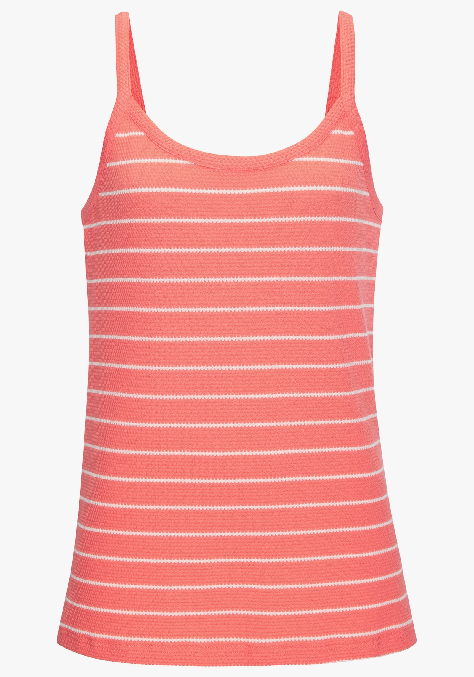 Vivance Trägertop - apricot, weiss