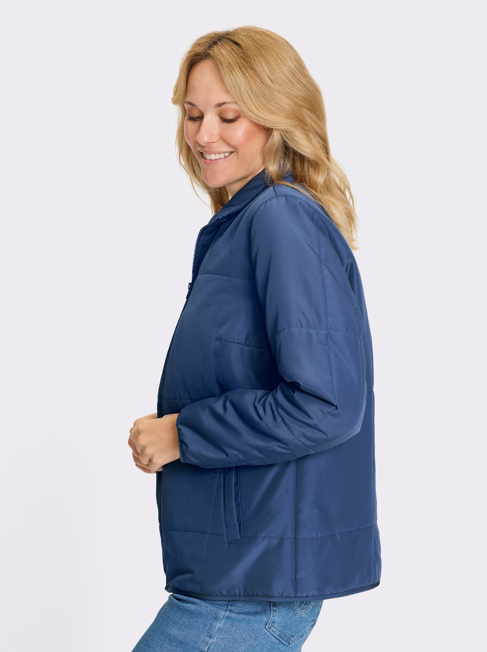 Steppjacke für den Übergang - jeansblau