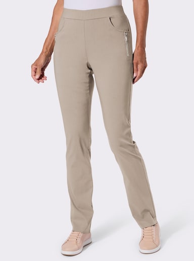 Stretch-Hose in Bengalin-Qualität - beige