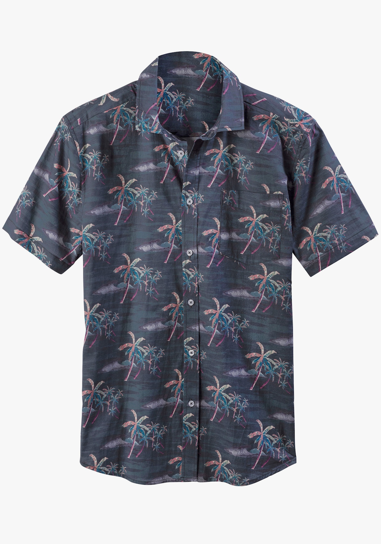 Beachtime Hawaiihemd - navy-bedruckt