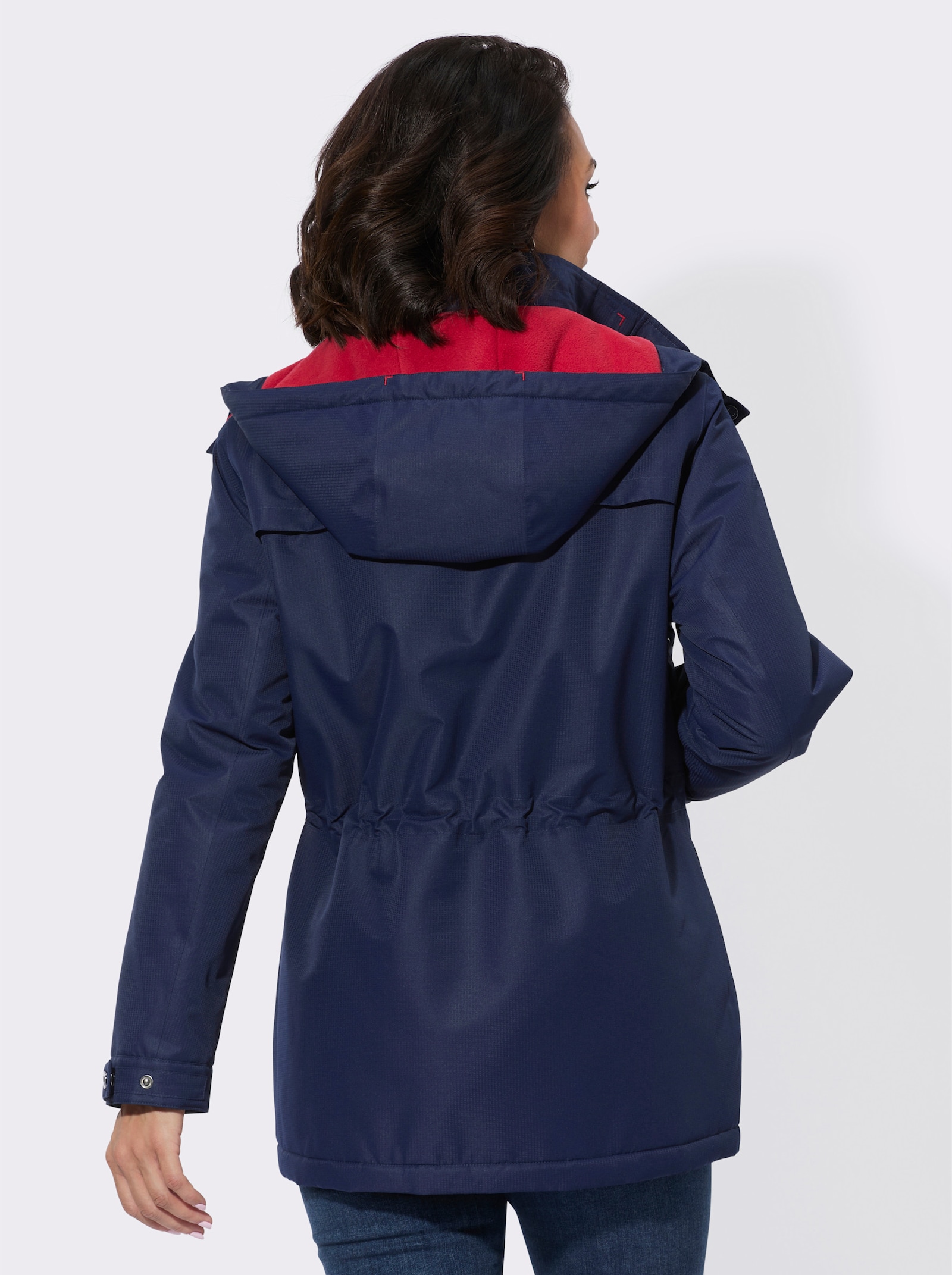 Funktionsjacke mit Texventure-Ausrüstung - marine