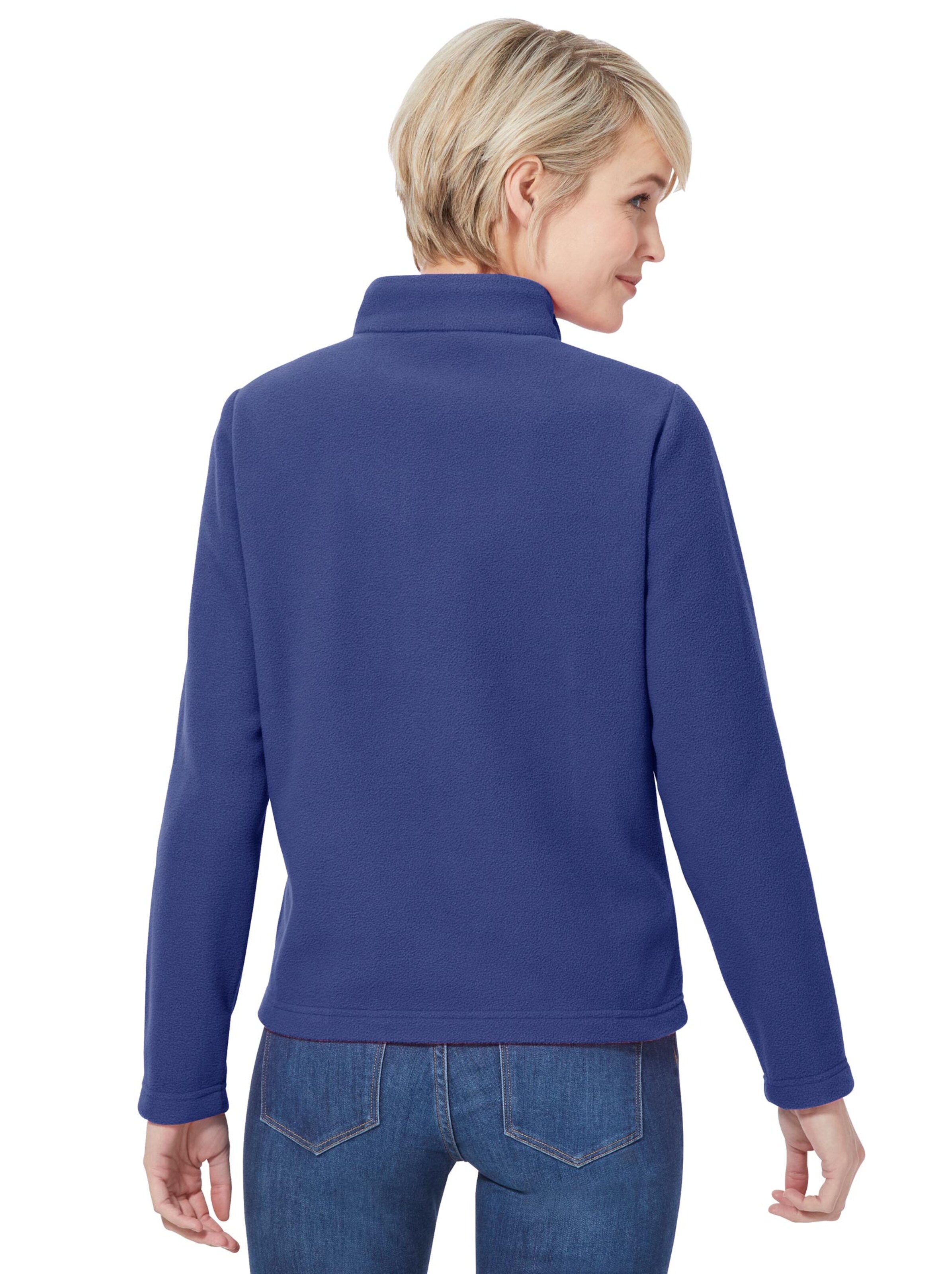 Fleece-Shirt - royalblau