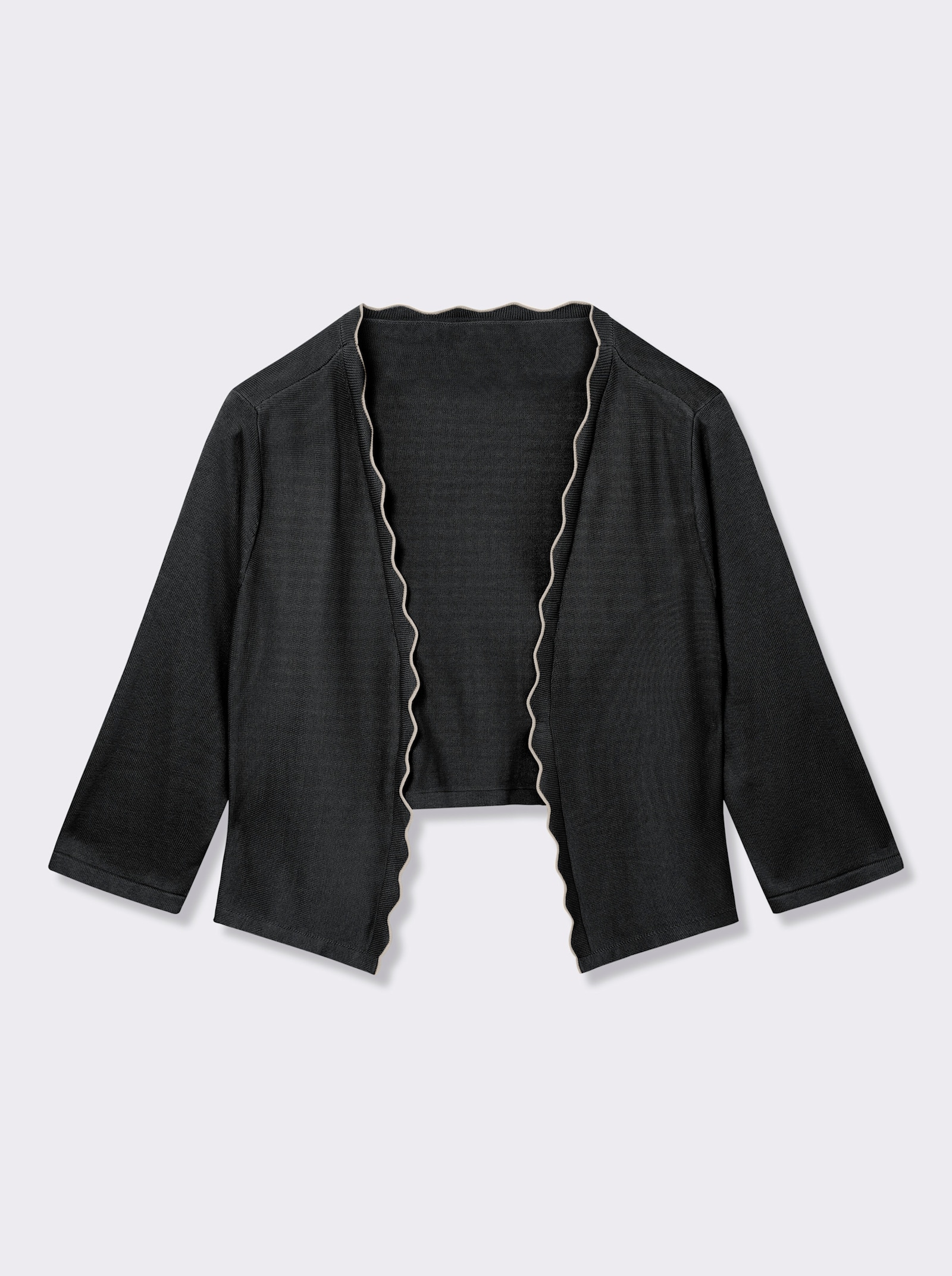 Bolero in Feinstrick-Qualität - schwarz