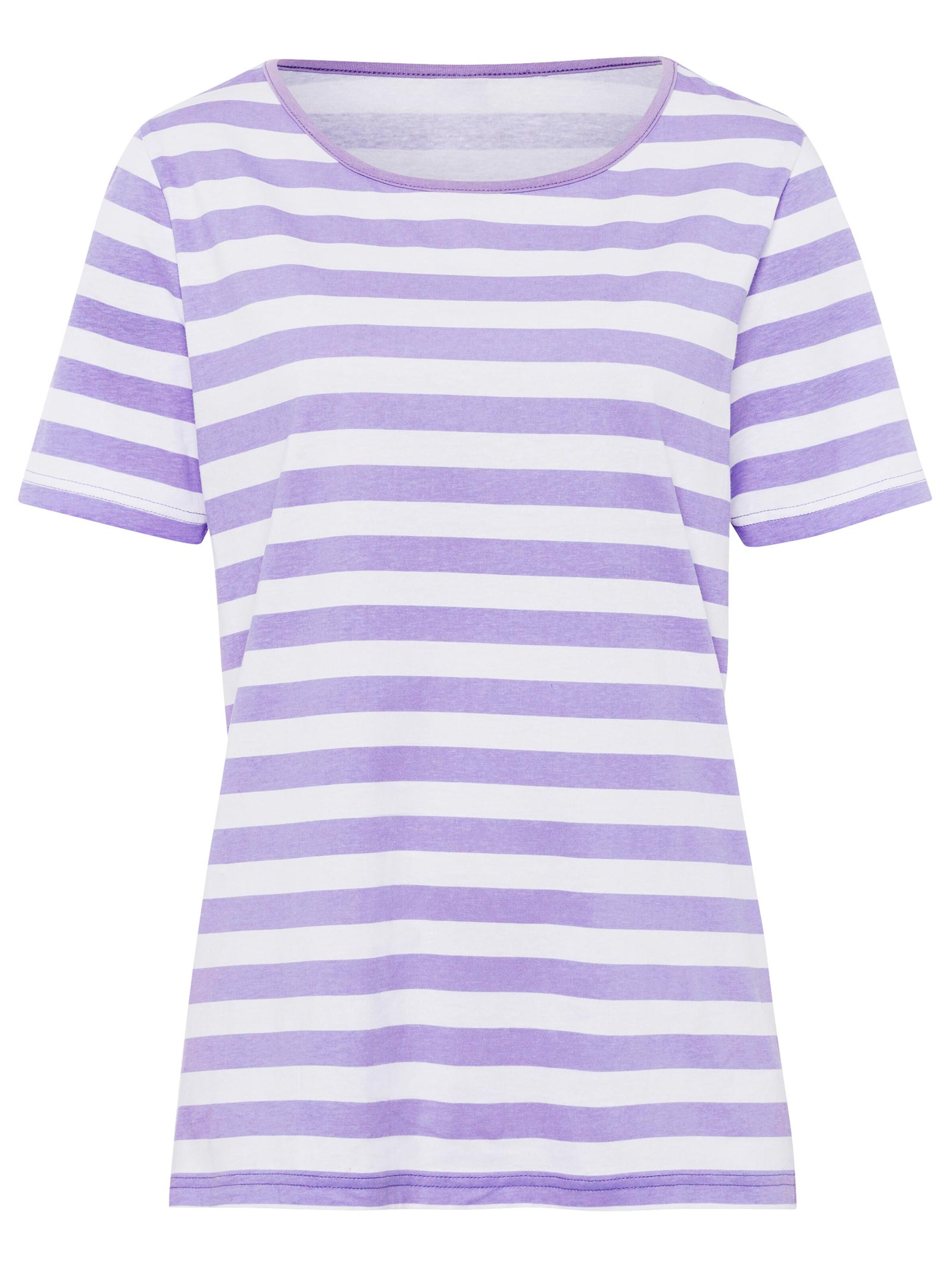 Shirt - lila-geringelt