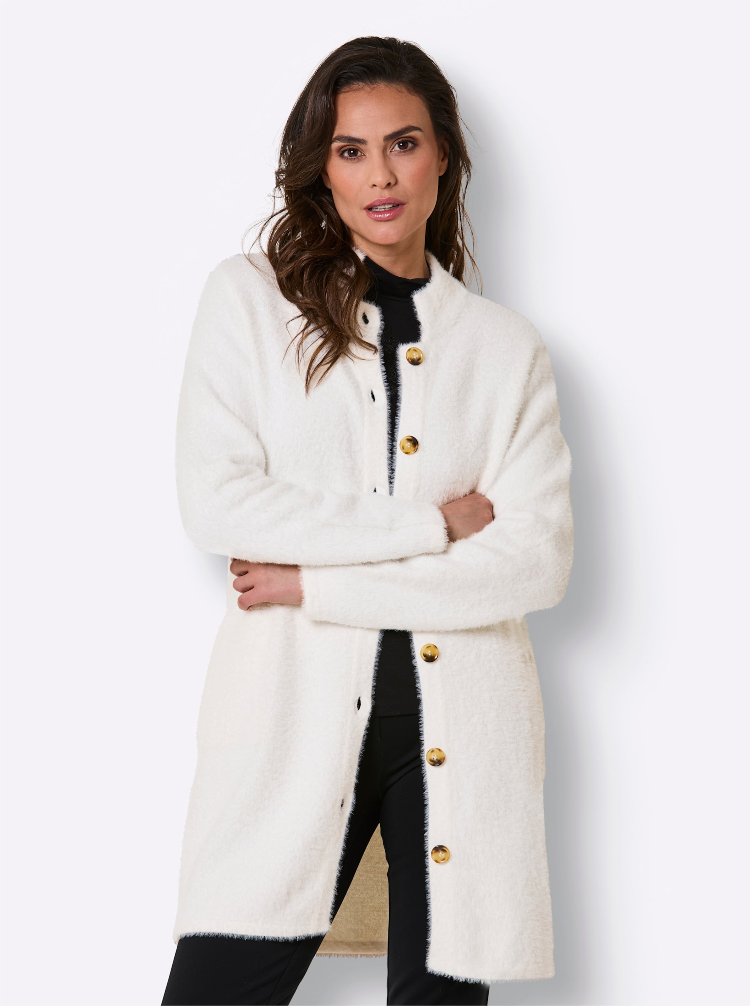 Longstrickjacke