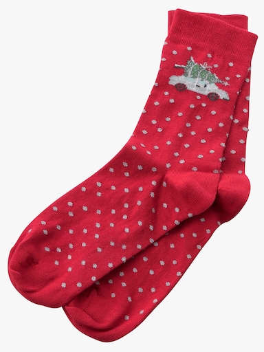 wäschepur Damen-Socken - rot