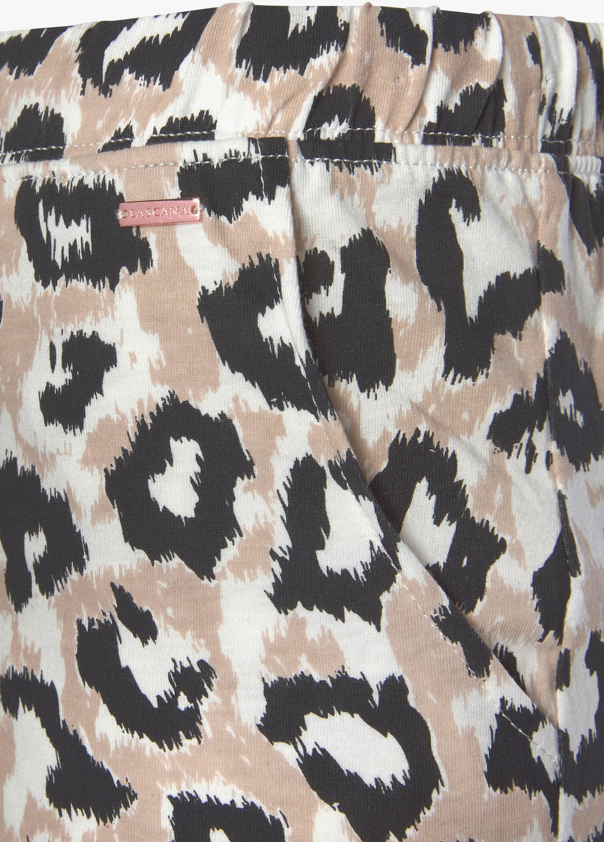 LASCANA Schlafshorts - ecru-nougat-schwarz